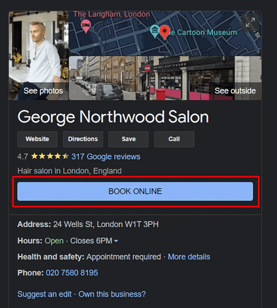 GBP niche features