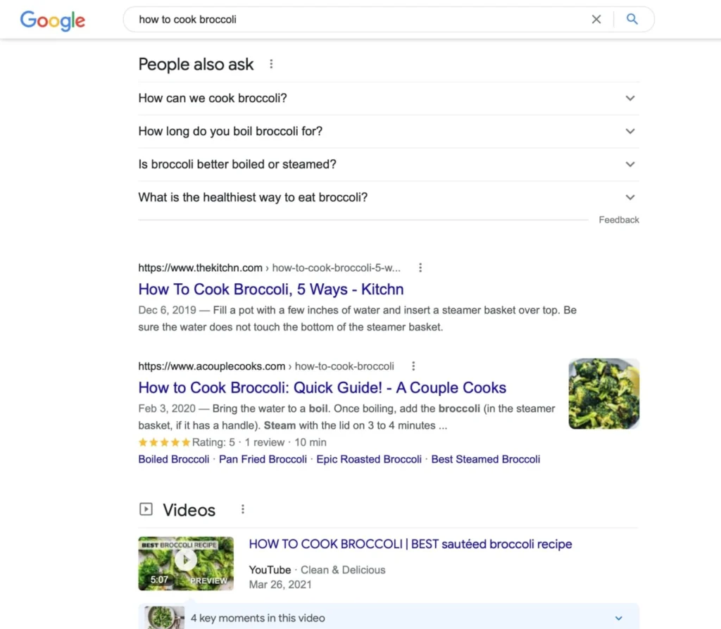Find FAQs in People Also Ask on Google