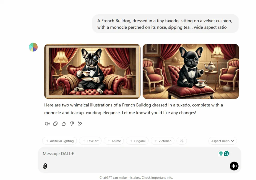 Screenshot from DALLE·3