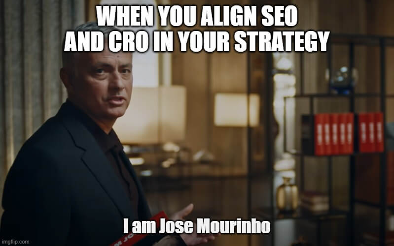 align SEO and CRO meme