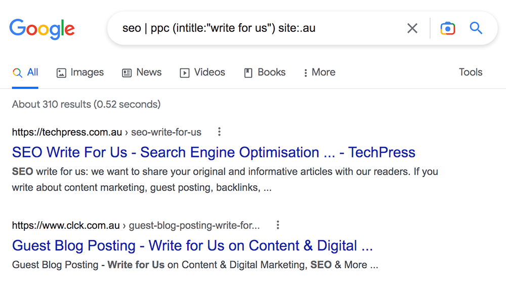 link prospecting by tld