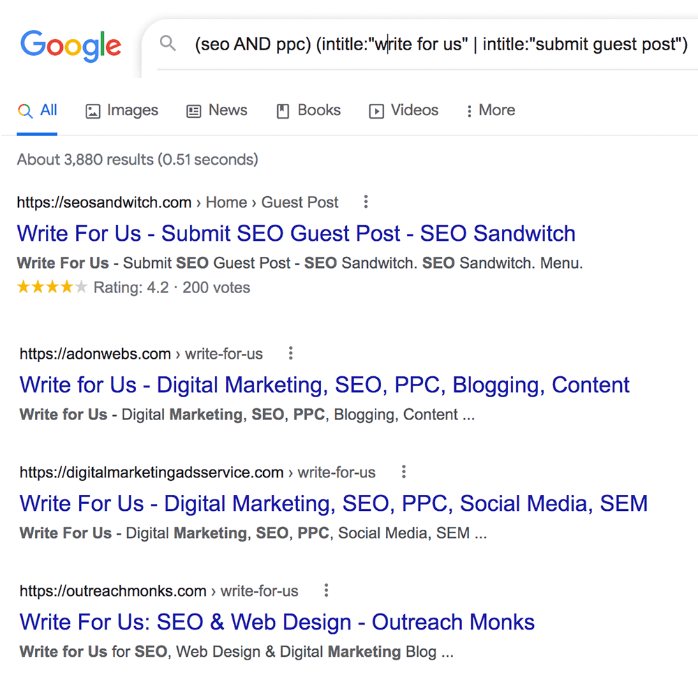 link prospects for multiple keywords and topics