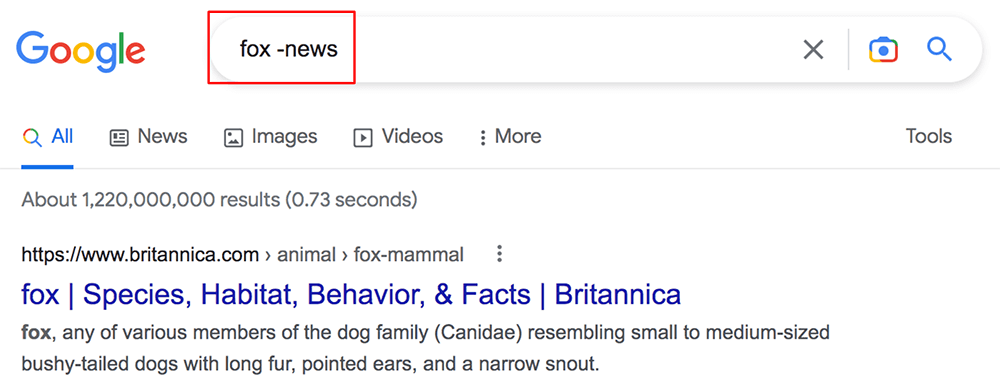 google - search operator