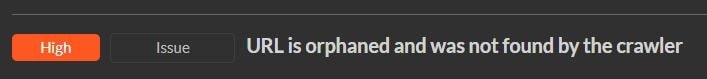 orphan pages report on sitebulb
