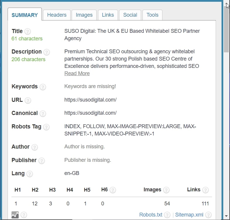 SEO Meta in 1 CLICK extension