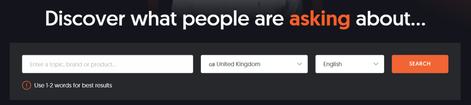 Answer The Public to find keyword opportunities