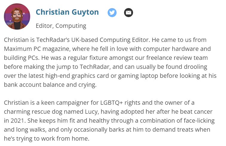 Author bio