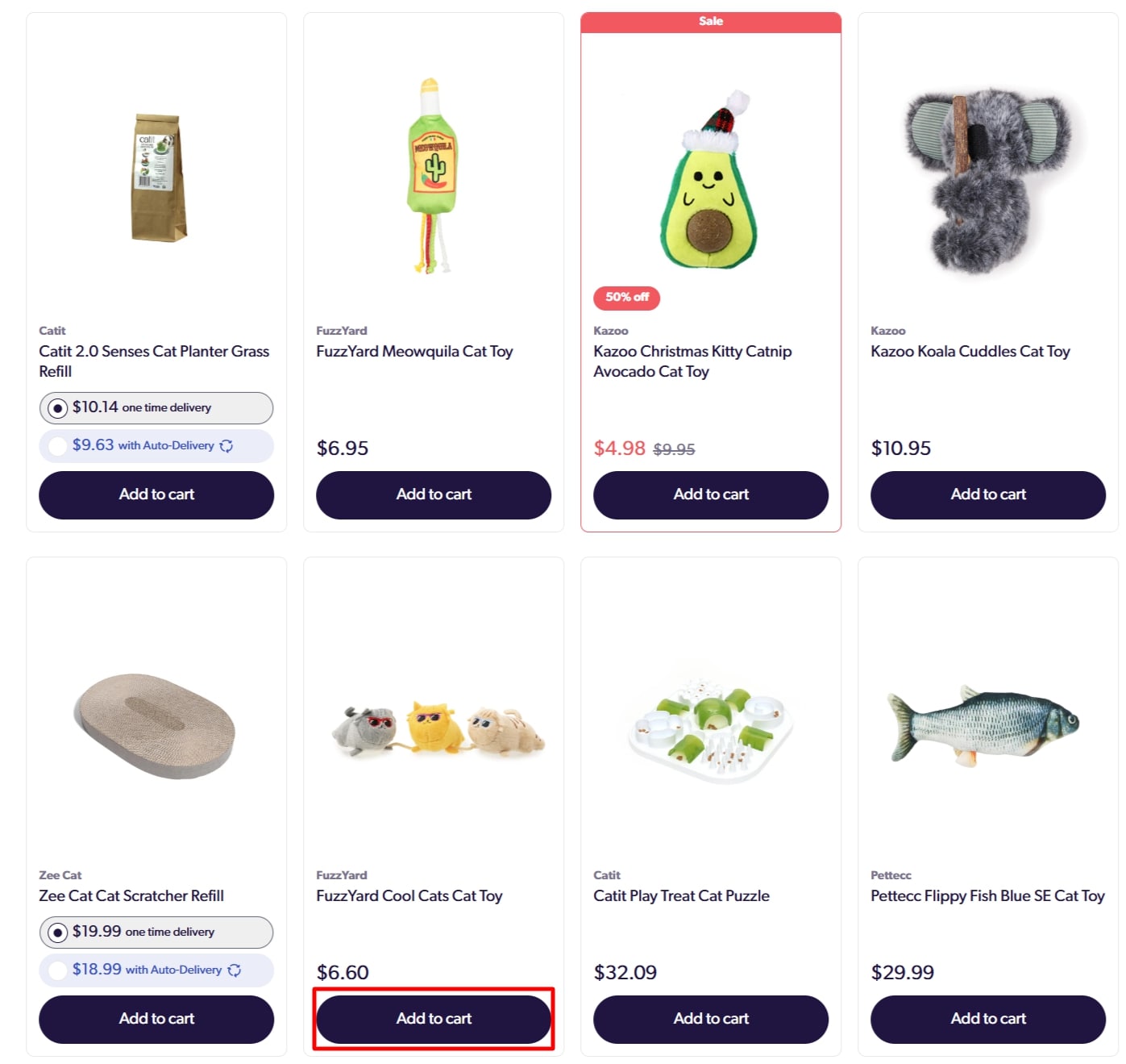 clickable buttons