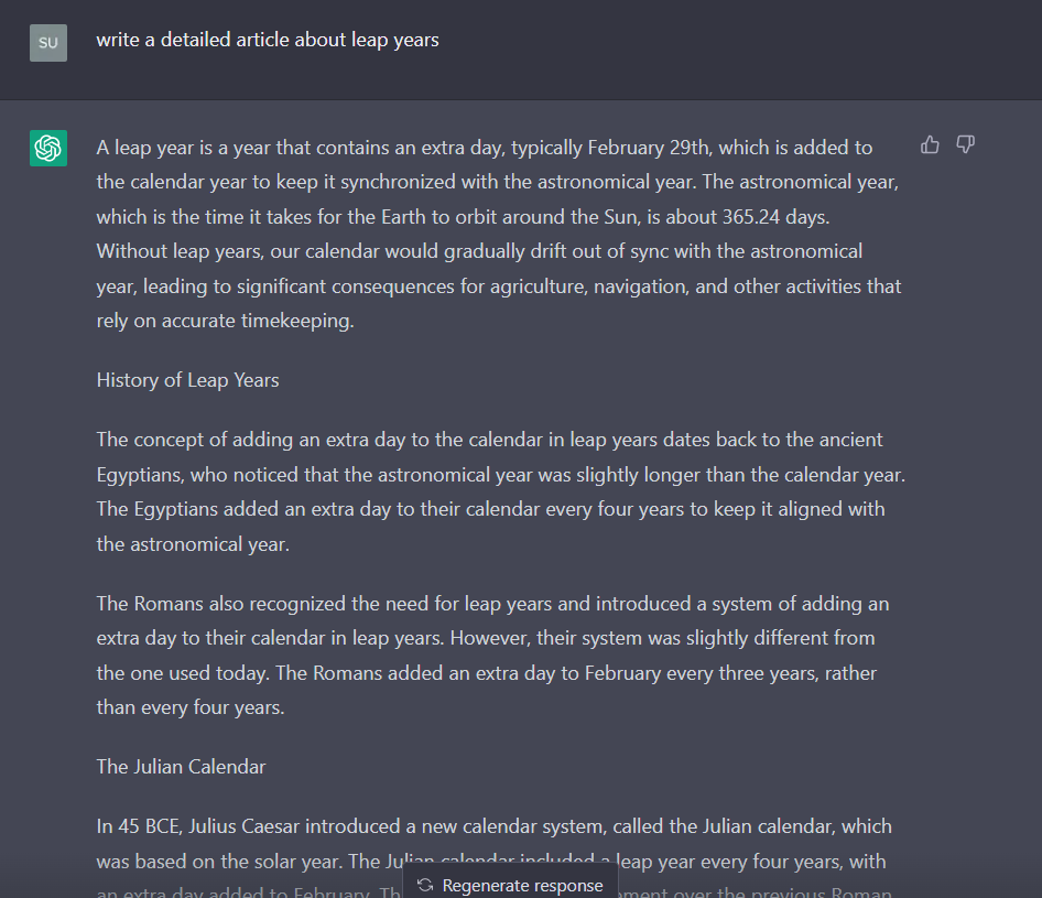 chatgpt prompt for writing an article