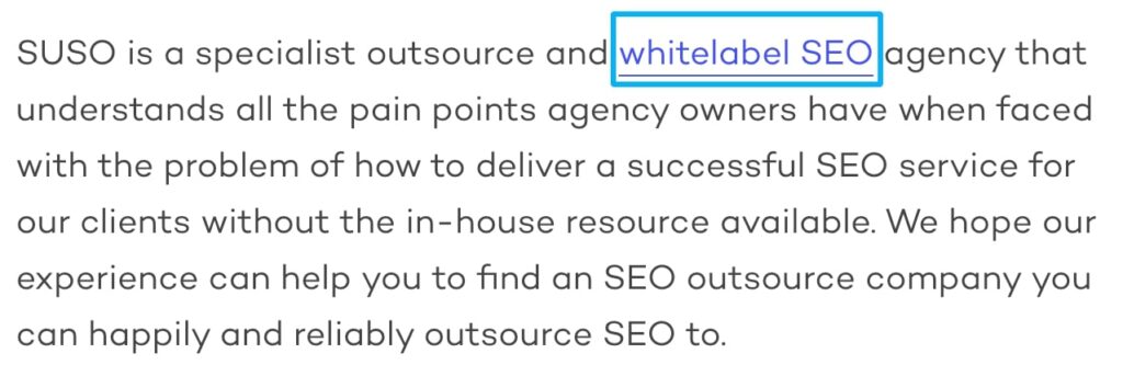 Contextual link CTA