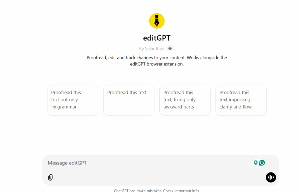 Screenshot from ChatGPT