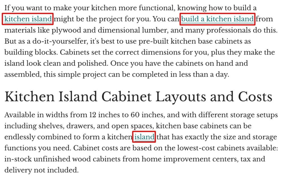 Implement Relevant Internal Links