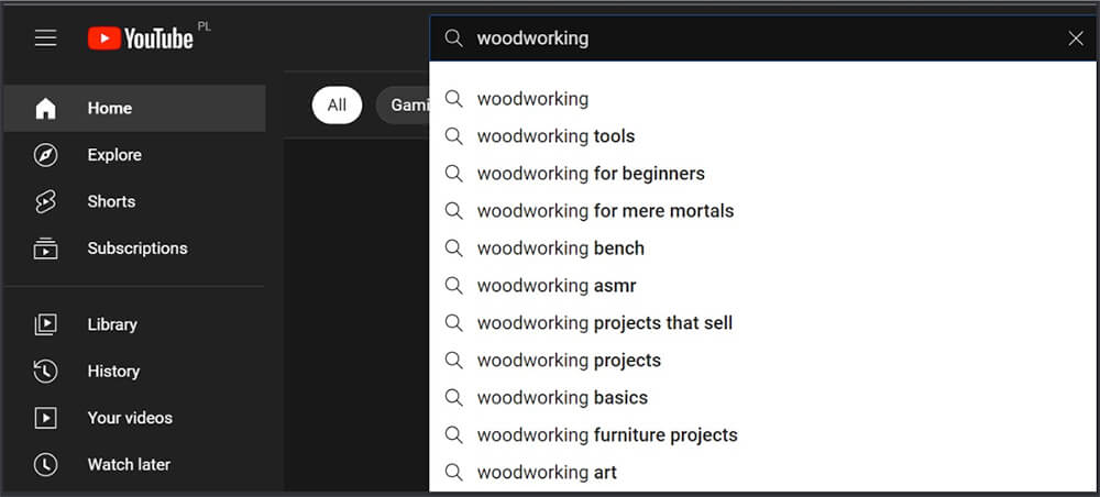 keyword ideas for youtube video
