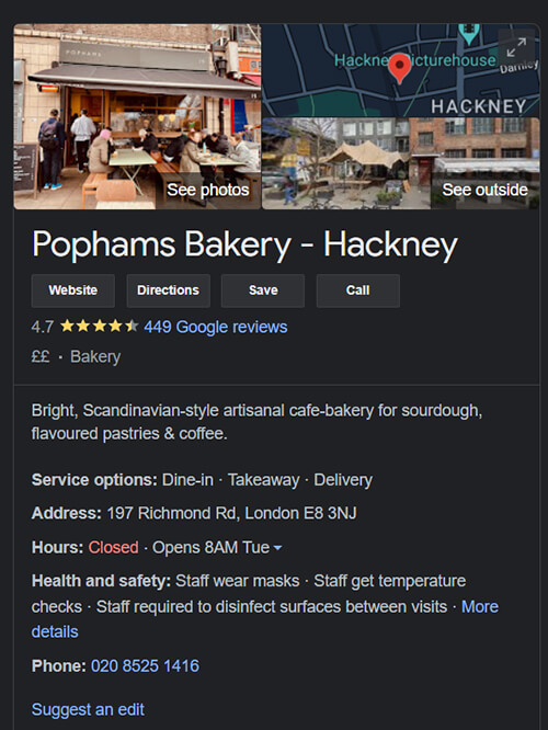 knowledge panel