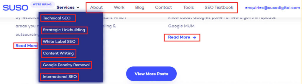 internal links