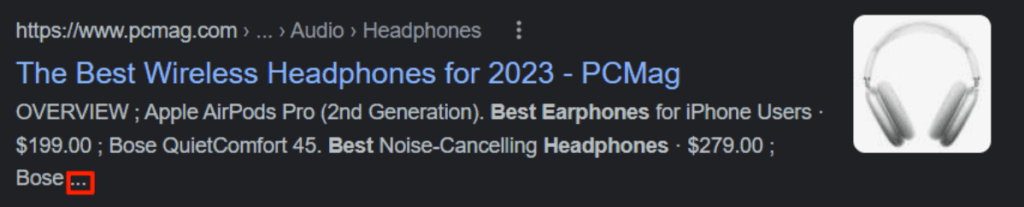 meta descriptions too long in length get cut off