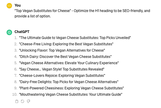 Optimise h1 Headings
