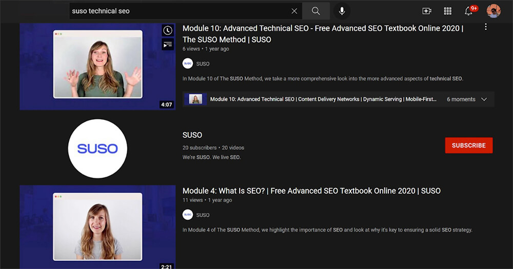 Optimize Youtube Channel Page