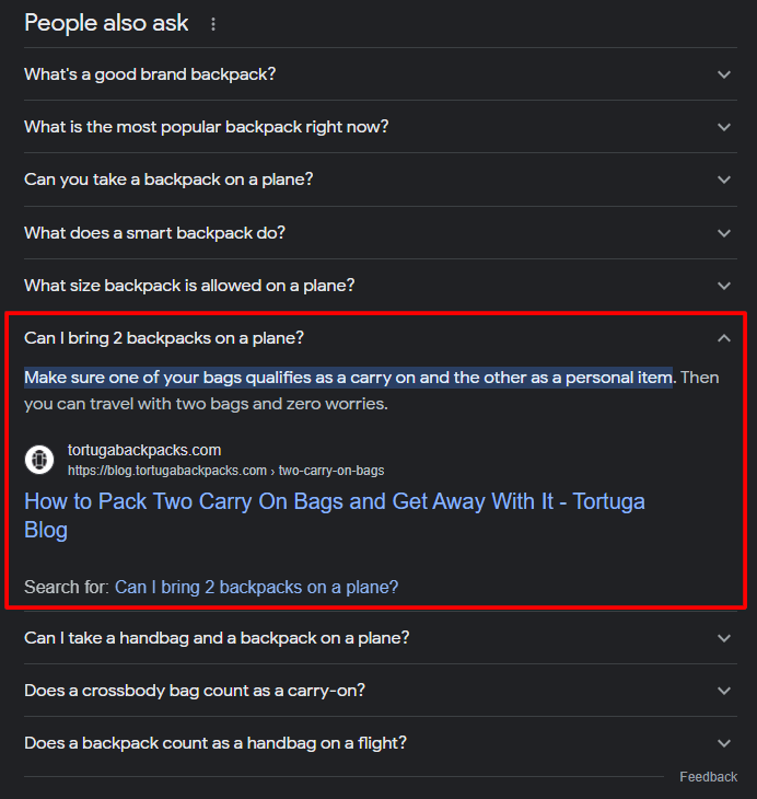 Expand Questions in People Also Ask 