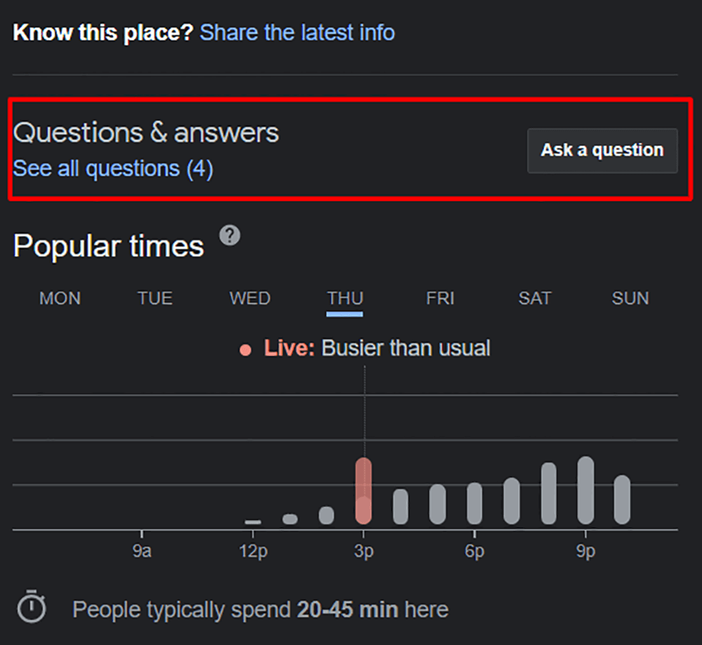 answer customer questions in your Google Business Profile