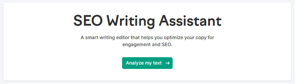Semrush SEO Writing Assistant