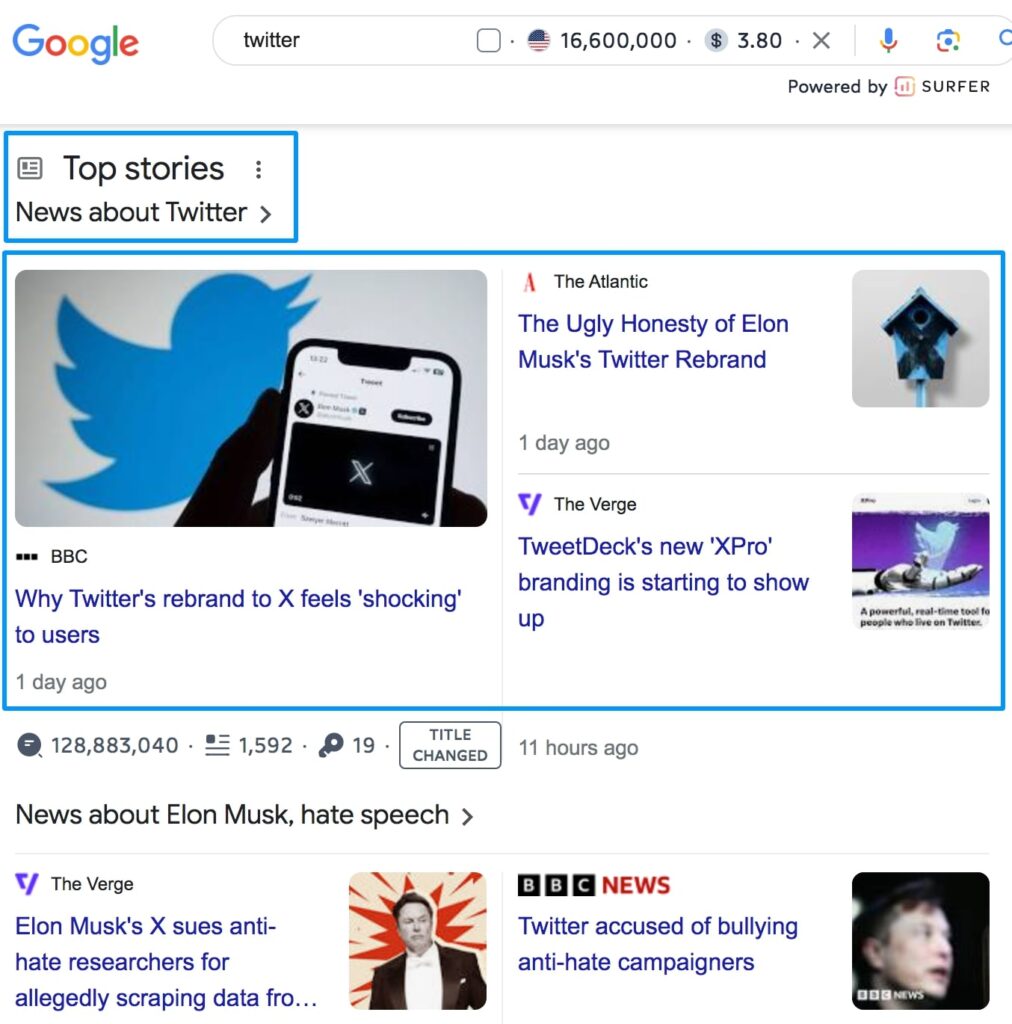 Google Top Stories