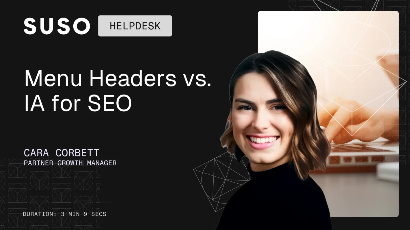 Menu Headers vs. IA for SEO - video thumbnail